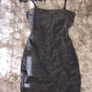Metalic mini dress